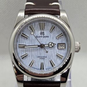 Custom 36mm Automatic Grand Seiko Mod Watch NH35 Ice Blue Dial
